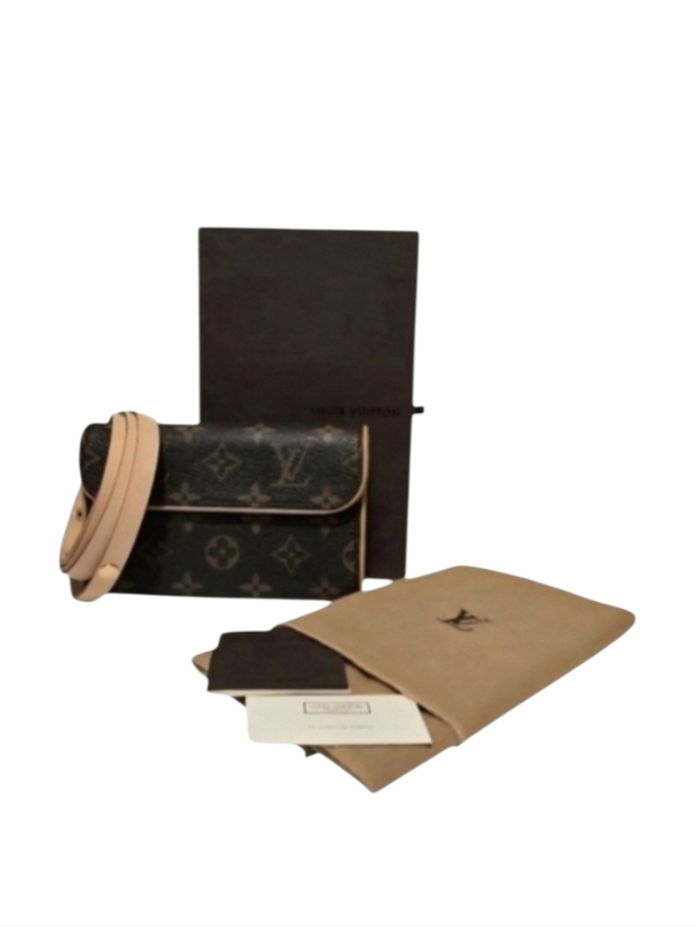 Louis Vuitton (Vintage) Pochette Florentine Monogram Belt Bag-Complete Inclusion